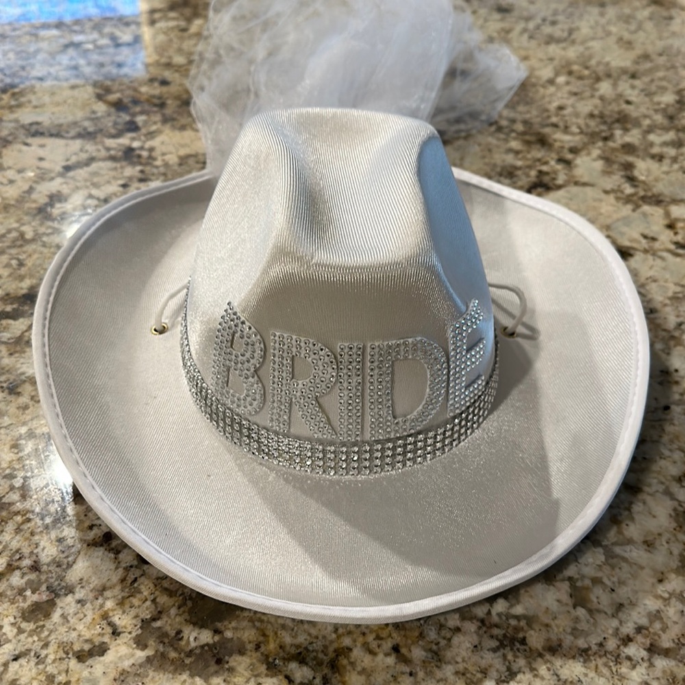 Bride Cowgirl hat